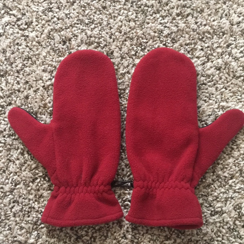 LL Bean red mittens -Ladies Large